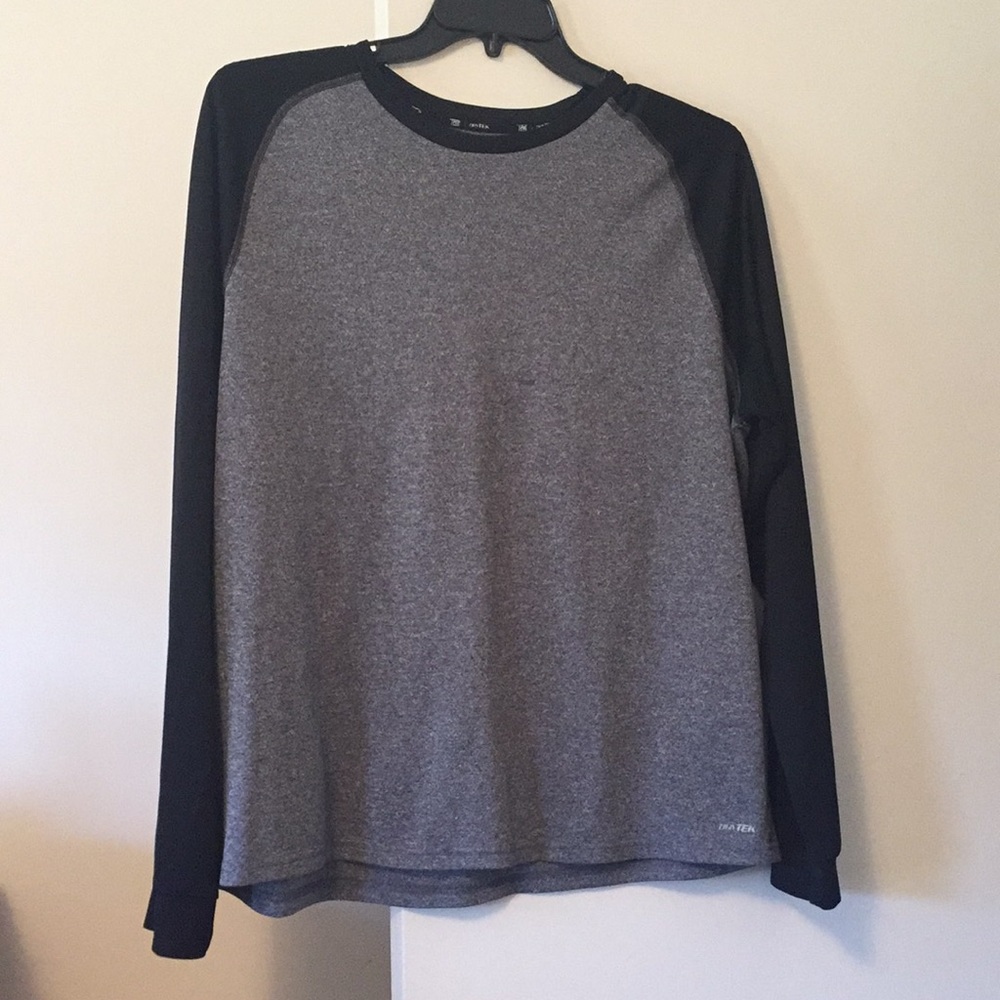 Drytek XL long sleeve T-shirt - Black & Gray